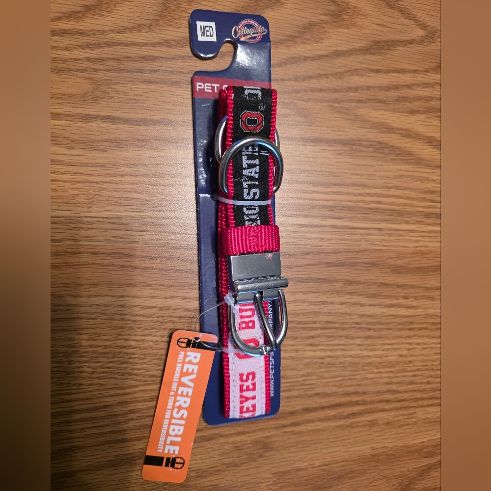 Ohio State Reversible Dog Collar.
